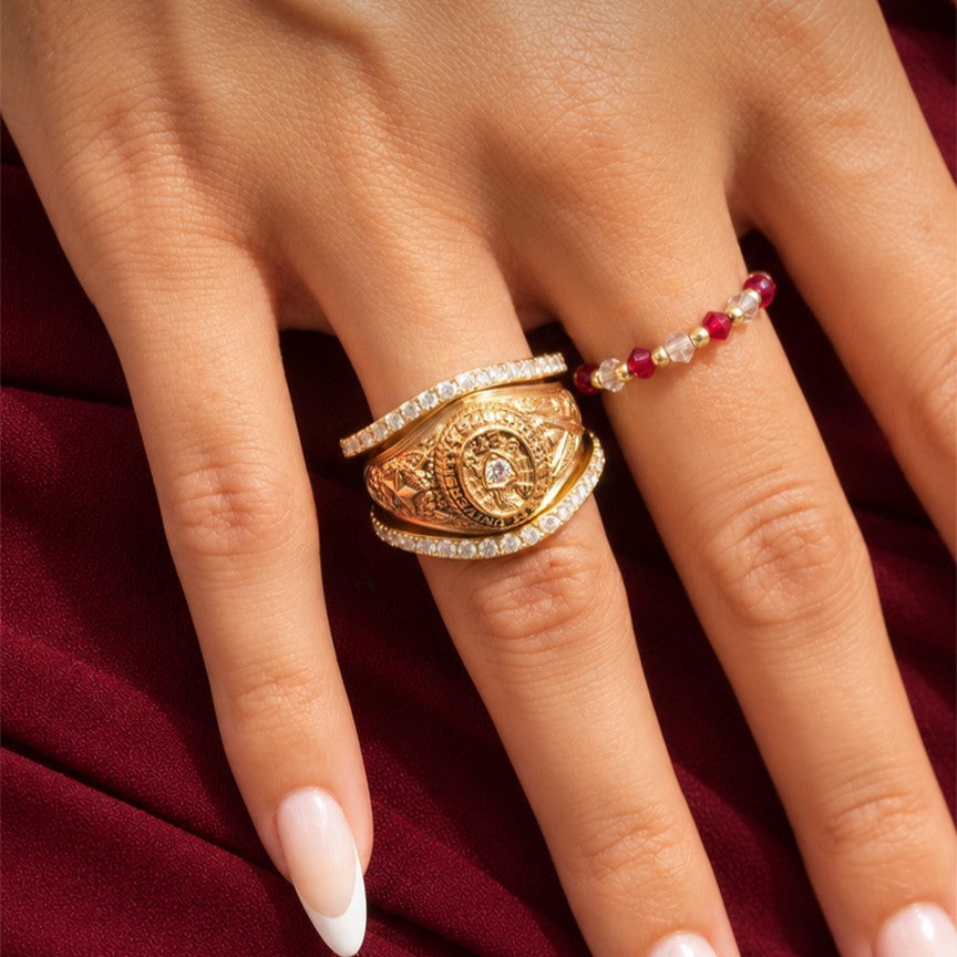 Collegiate Outfitters Diamond Ring Signature - Gold
