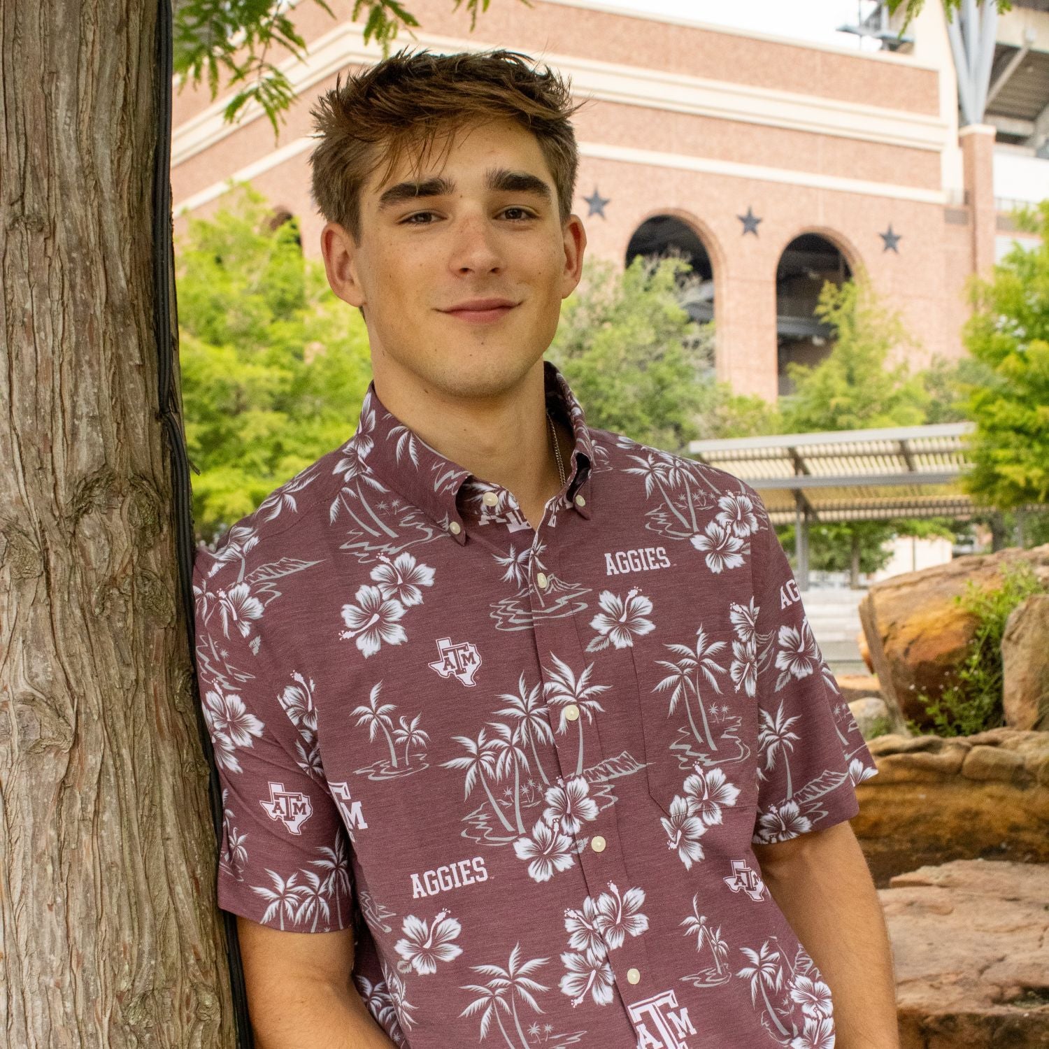 Texas A&M Reyn Spooner Kekai Performance Button Down