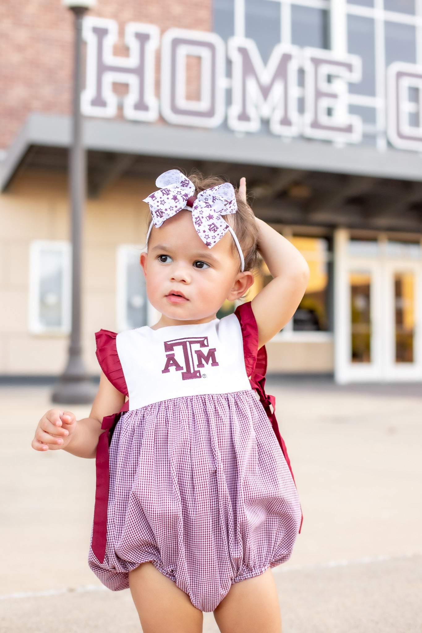 Texas A&M Infant Bessie Embroidered Bubble Bodysuit