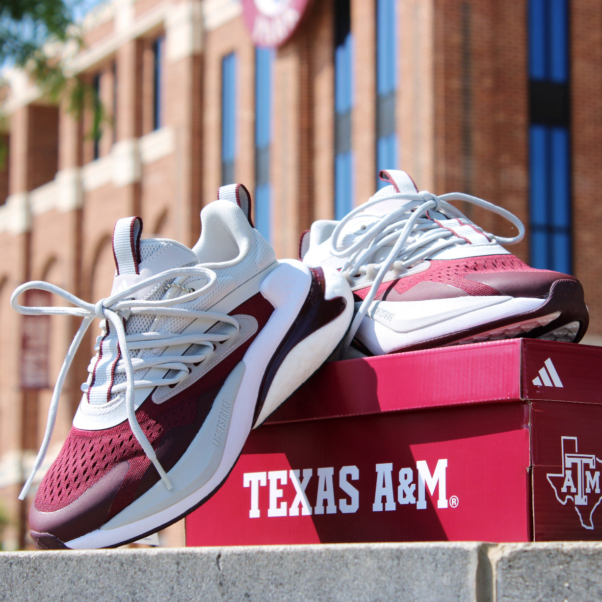 Texas A&M Adidas AlphaBoost V2 Shoes Texas A&M Adidas AlphaBoost V2 Shoes