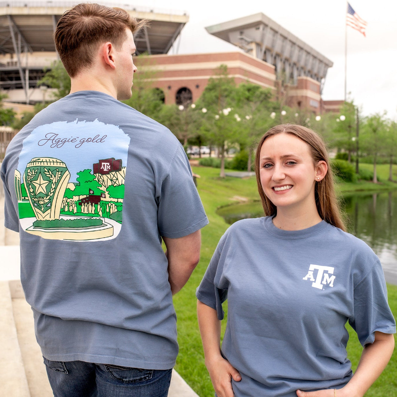 Aggie Gold T-Shirt - Blue