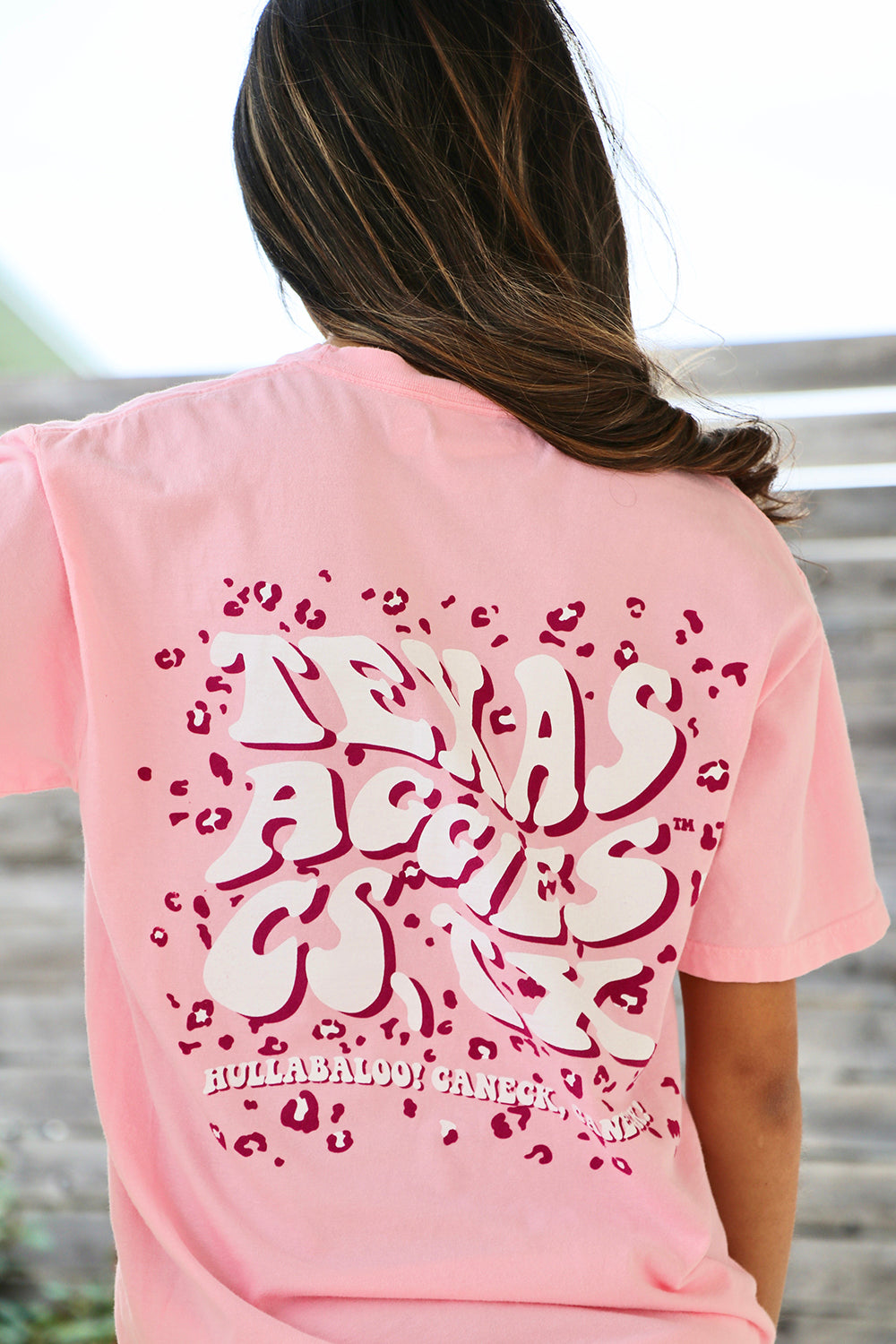 pink leopard t shirt