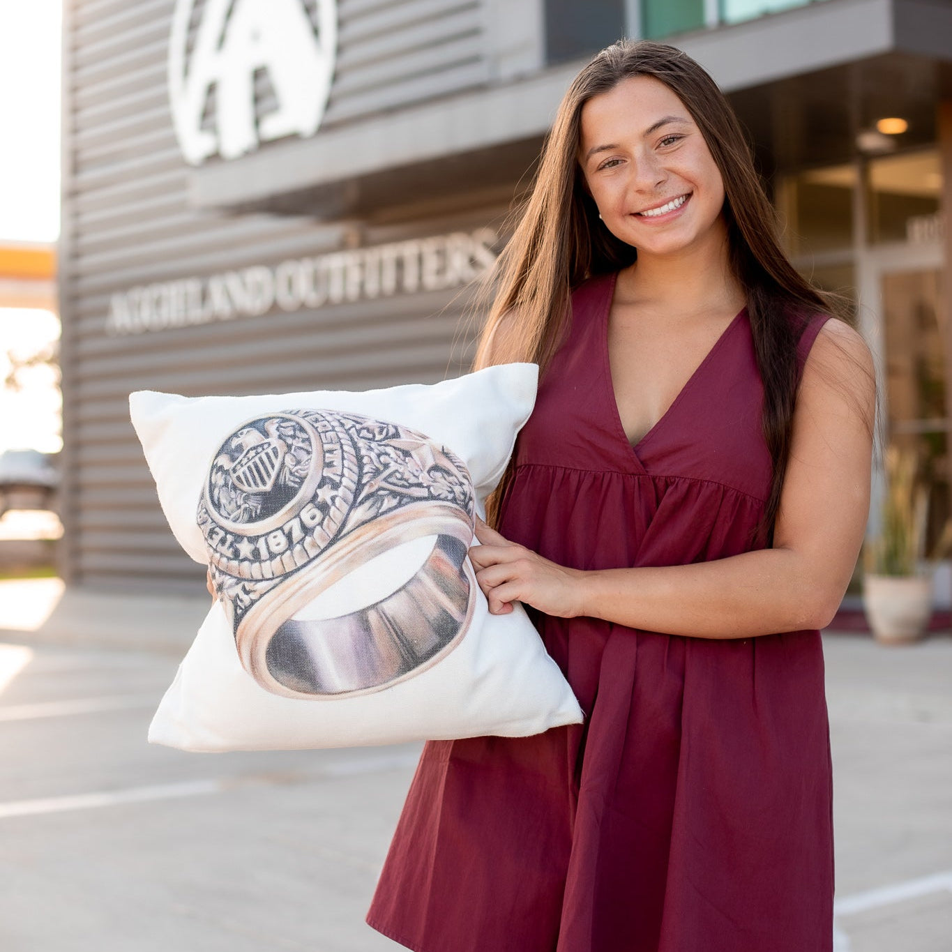 Texas A&M Aggie Ring Pillow