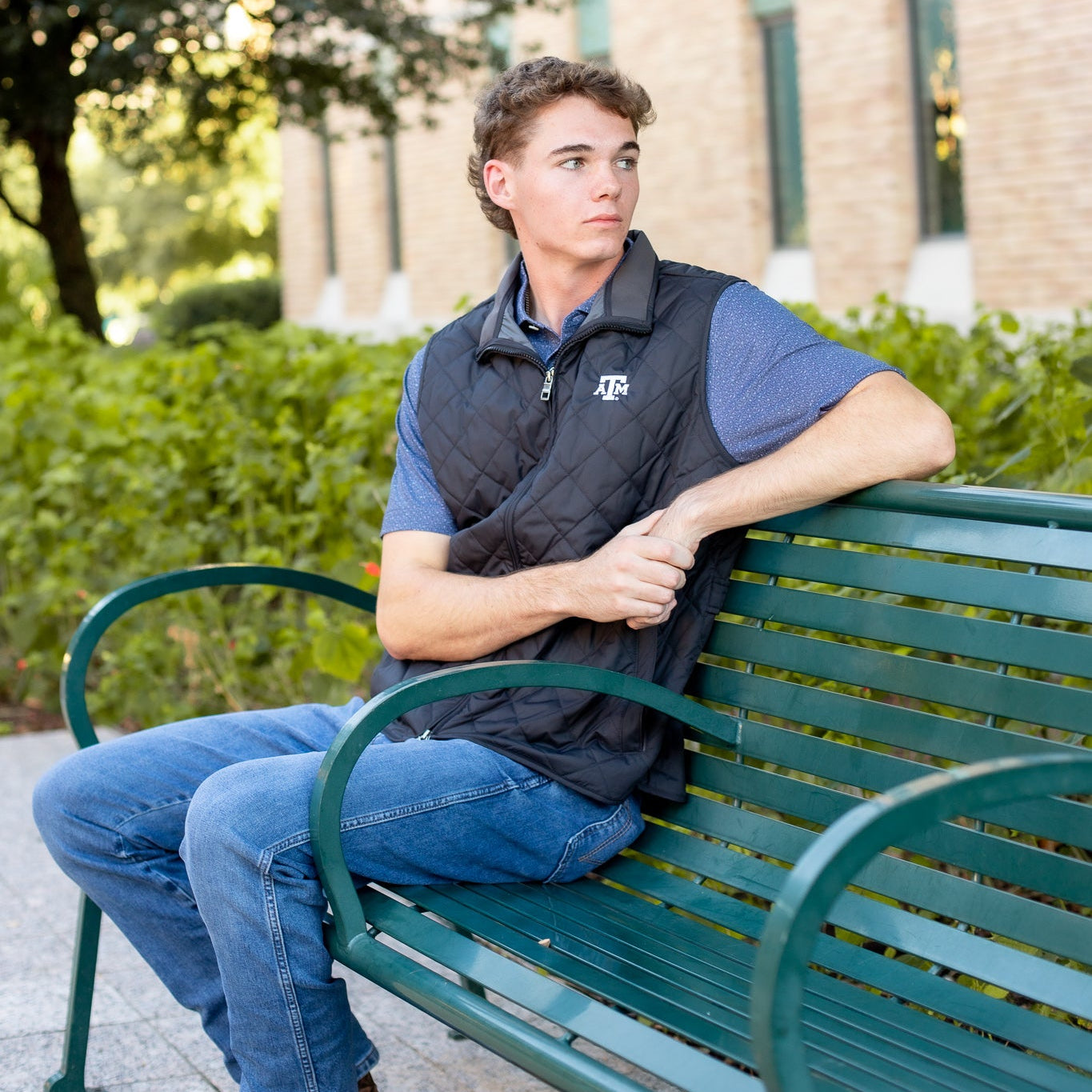 Texas A&M Peter Millar Black Essex Vest