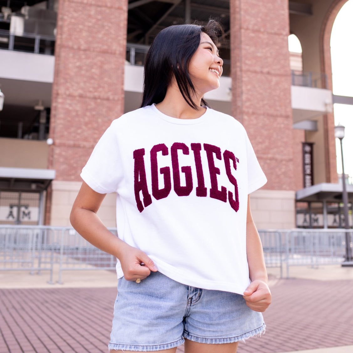 Collegiate Outfitters Chenille Aggies Tee