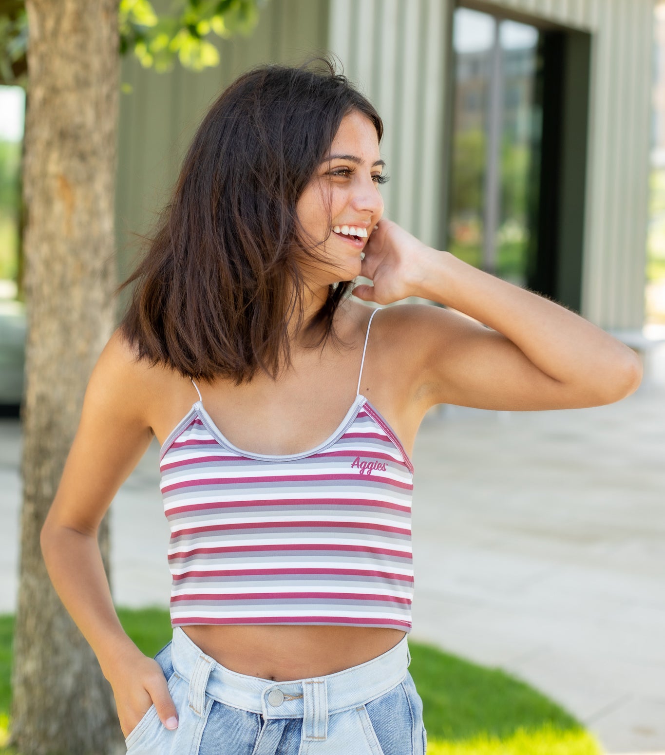 Texas A&M Skinny Strap Tank