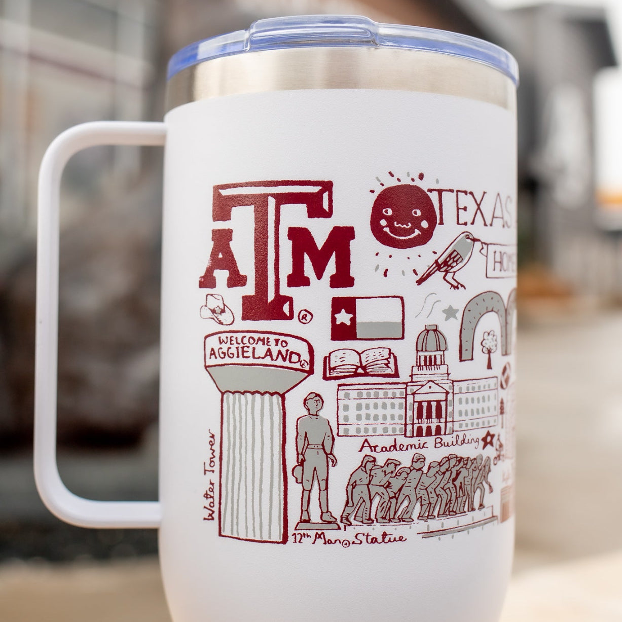 Texas A&M Julia Gash Vernon Tumbler 40oz
