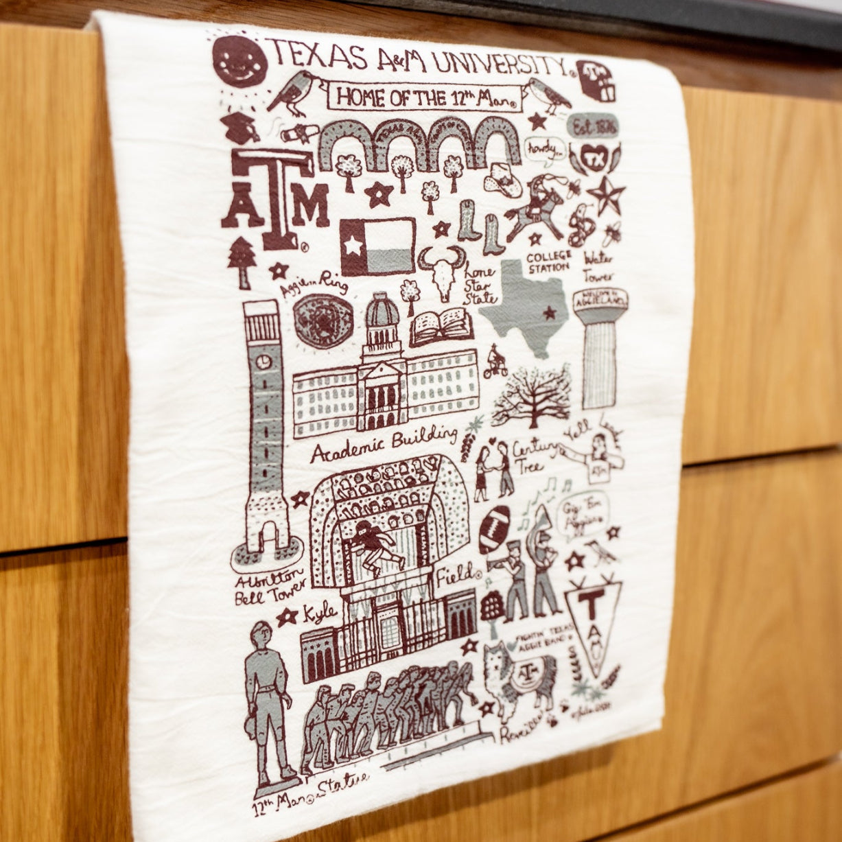 Texas A&M Julia Gash Tea Towel