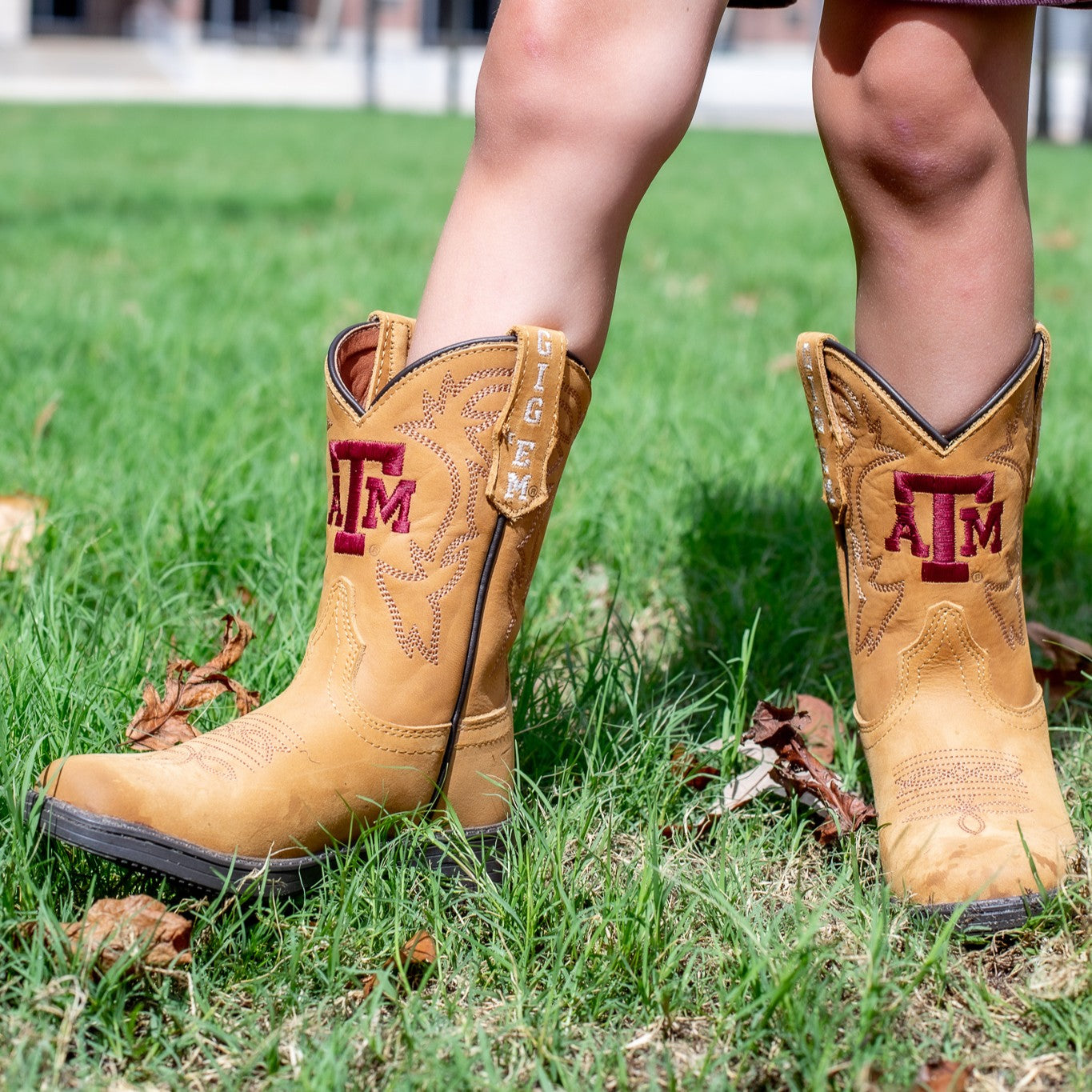 Texas A&M Gameday Boots The Boden Kids Boot - Brown