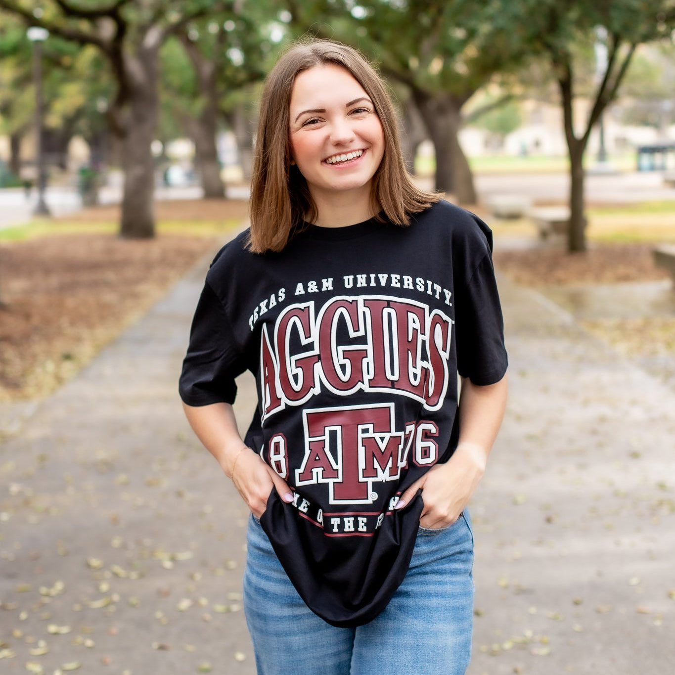 Texas A&M Collegiate Outfitters Aggies Oversized Puff T-Shirt