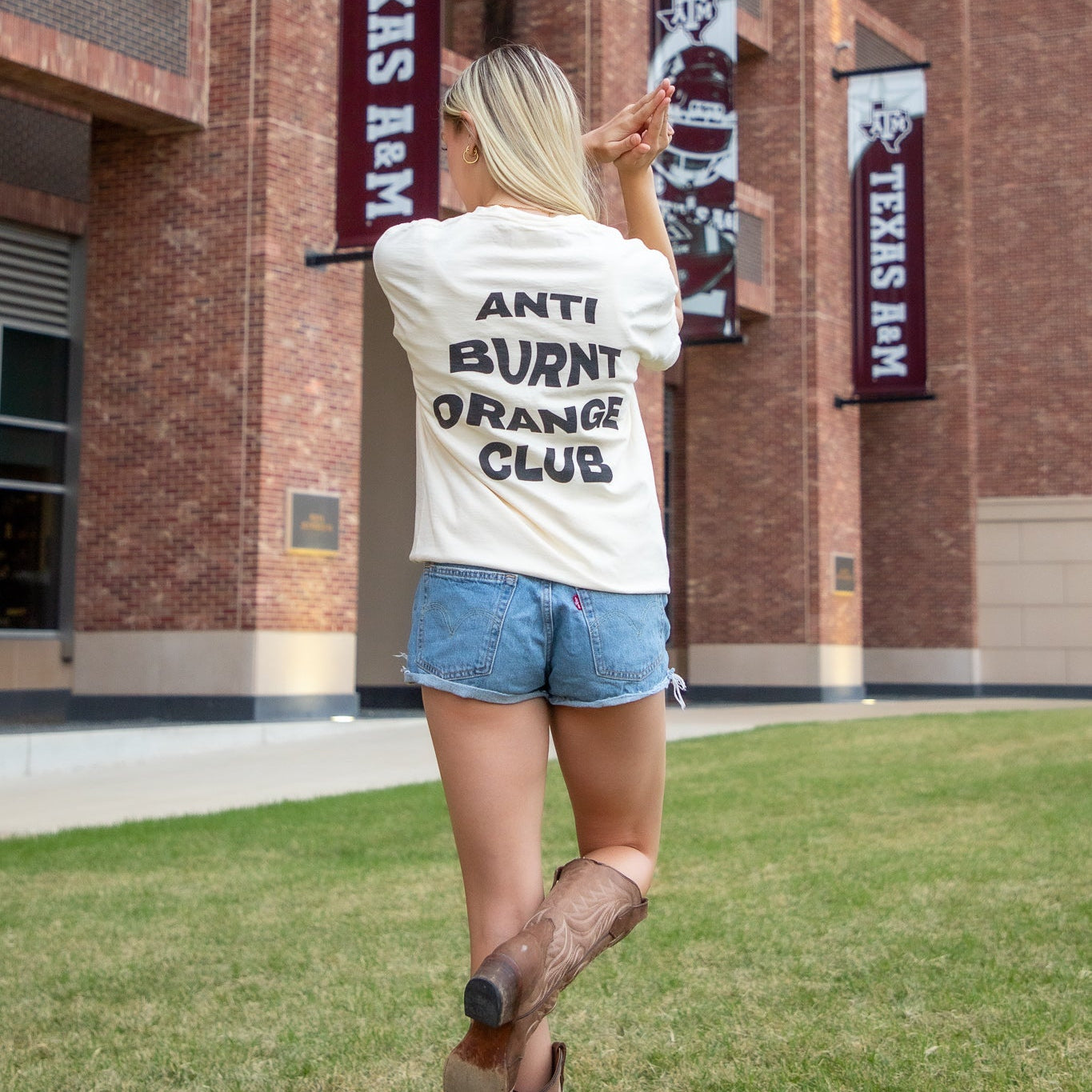 Saw 'Em Off Anti Burnt Orange T-Shirt