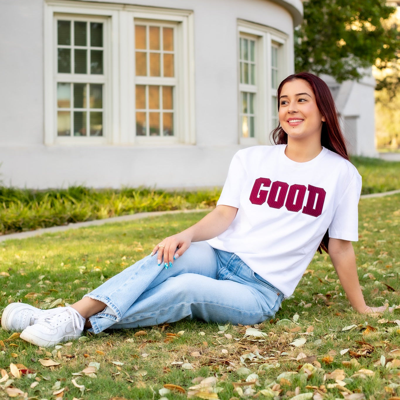 Collegiate Outfitters GOOD Embroidered T-Shirt