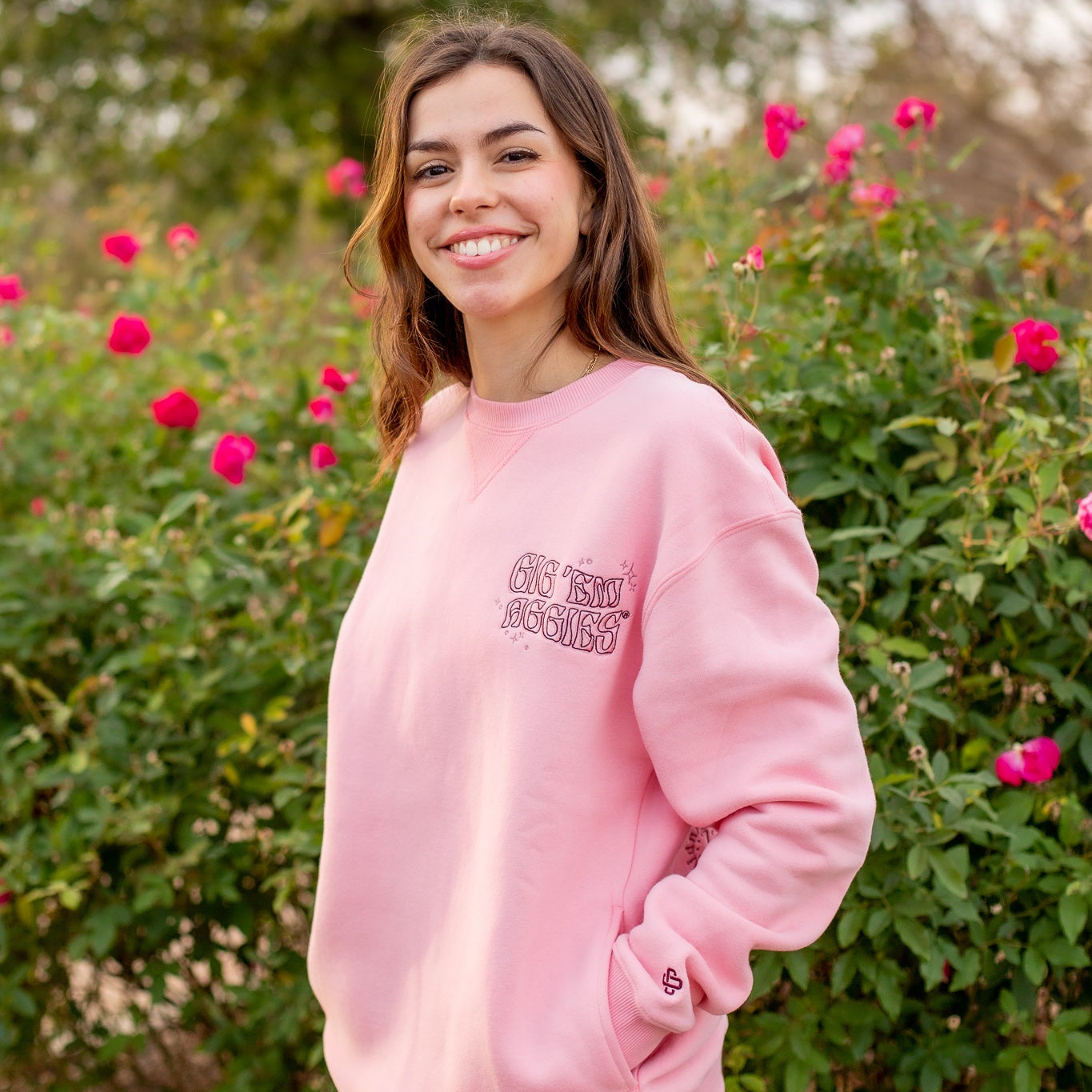 Collegiate Outfitters Gig 'Em Aggies Collage Sweatshirt