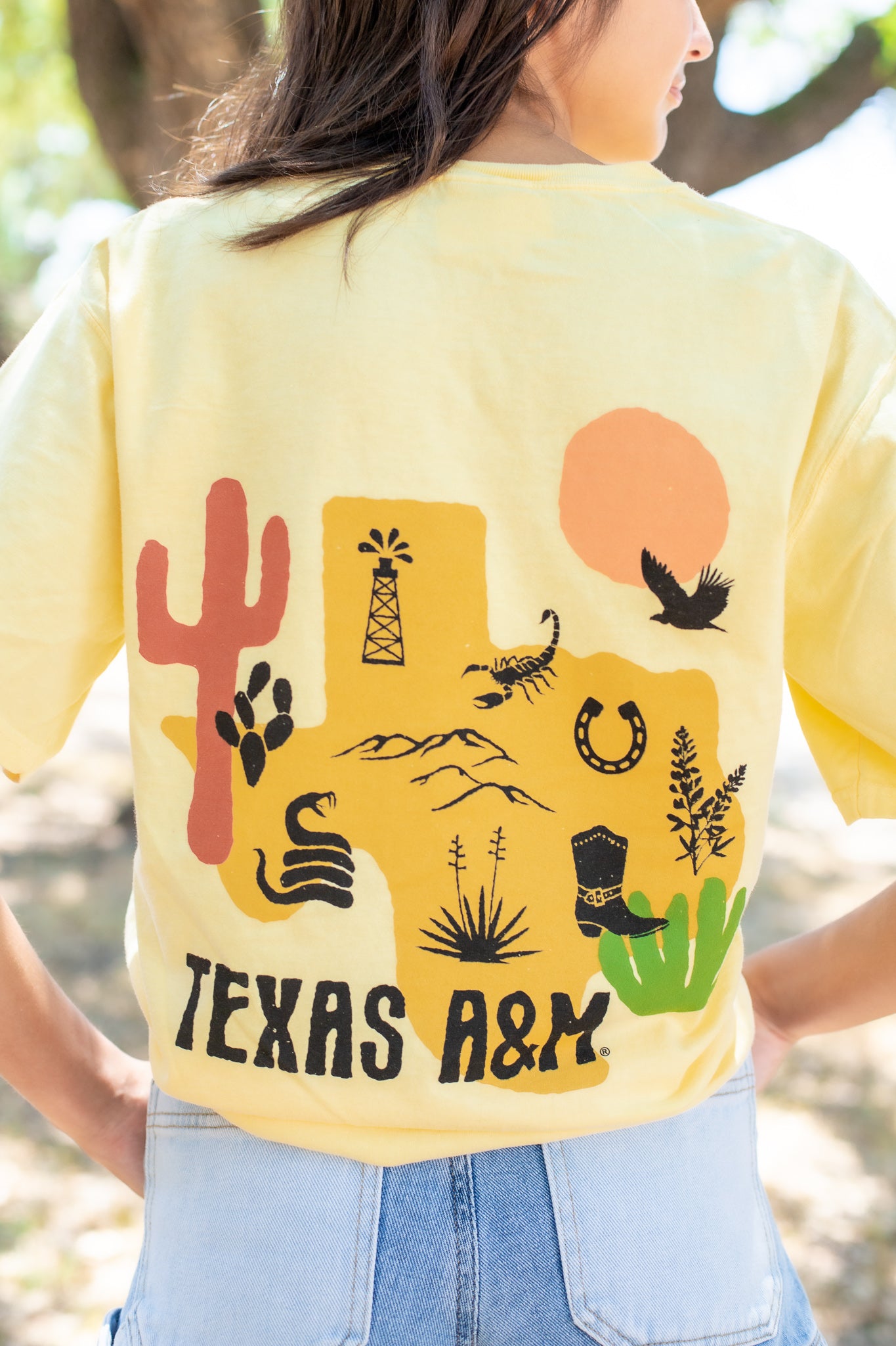 Texas A&M Yellow Cactus T-Shirt