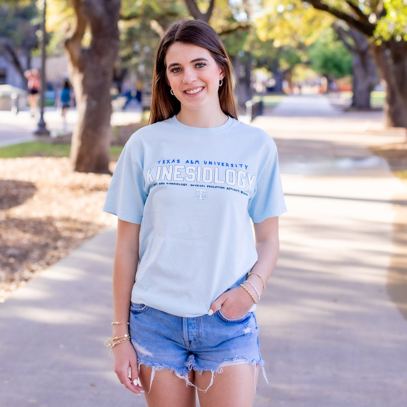 Texas A&M Kinesiology T-Shirt - Blue