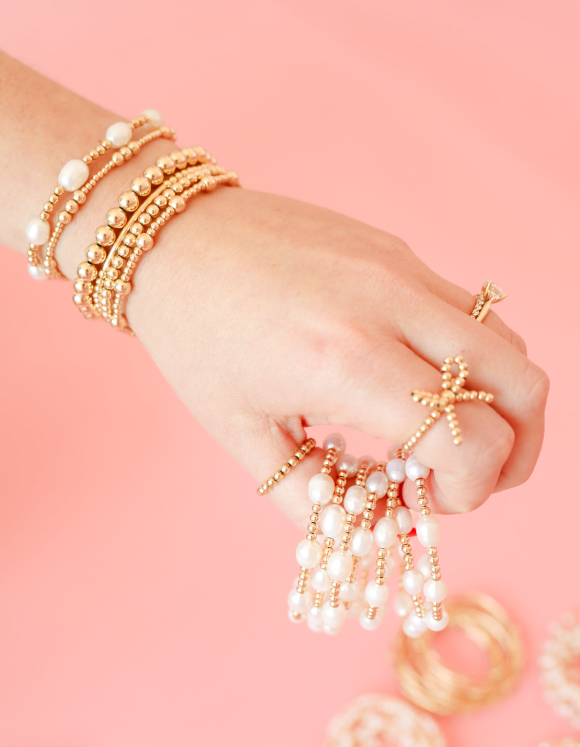 Beaded Blondes Gold ILY Bracelet