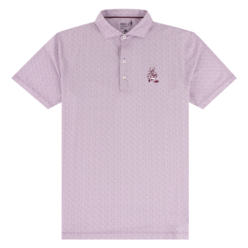 Maroon Johnnie-O Ol' Sarge Polo