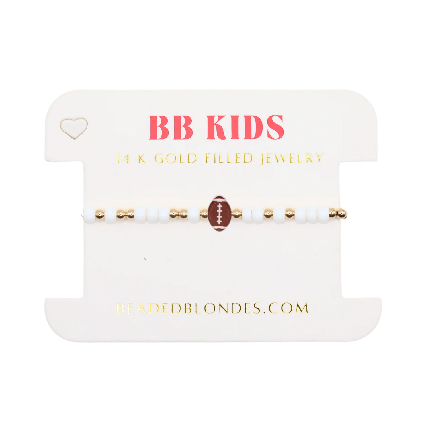 Beaded Football Bracelet
