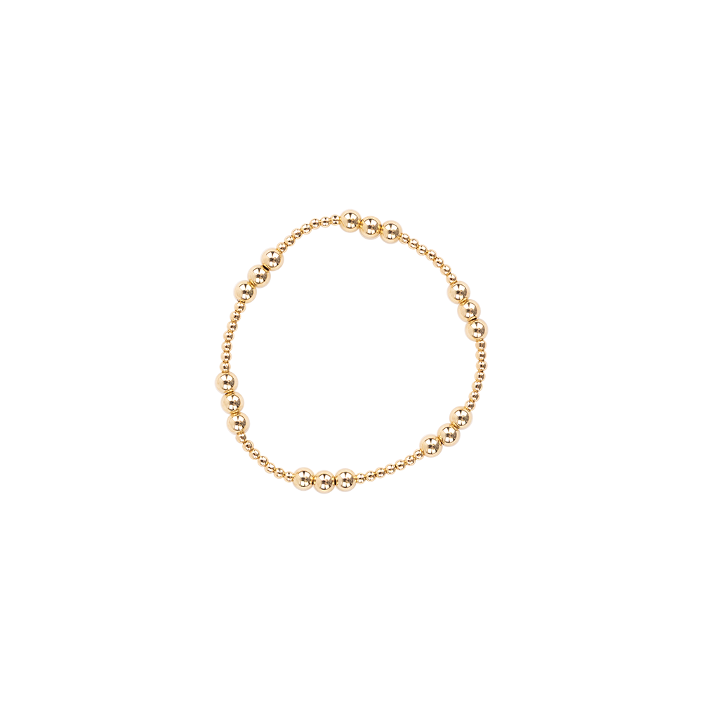 KIDS ILY Beaded Blondes Gold Bracelet