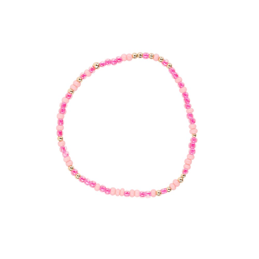KIDS Pink Sprinkle Beaded Blondes Bracelet