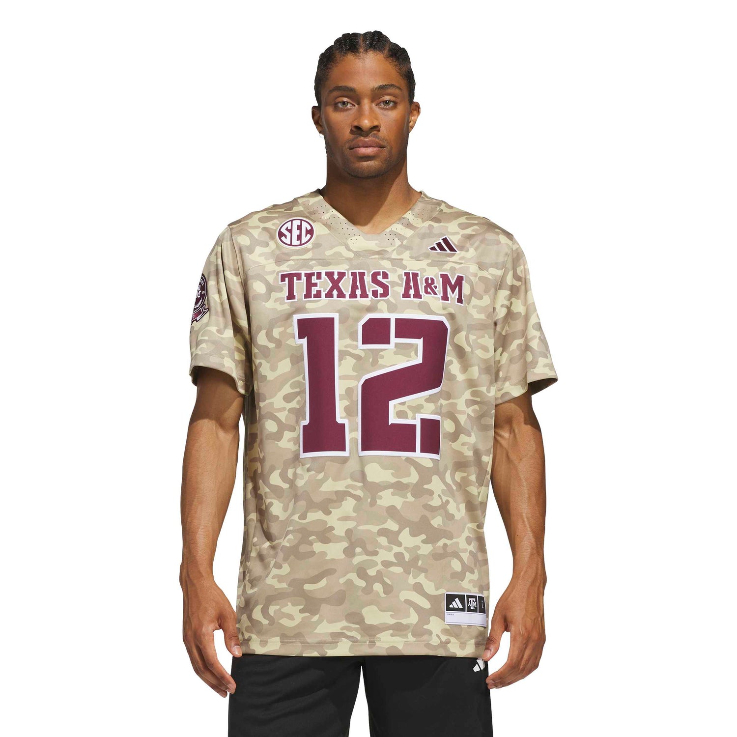 Texas A&M Adidas Premier Strategy Jersey - Camo