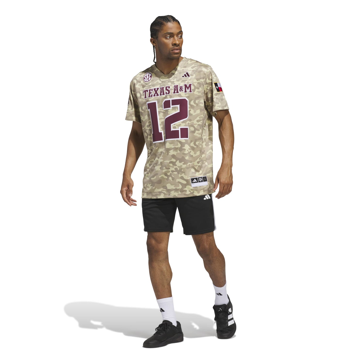 Texas A&M Adidas Premier Strategy Jersey - Camo