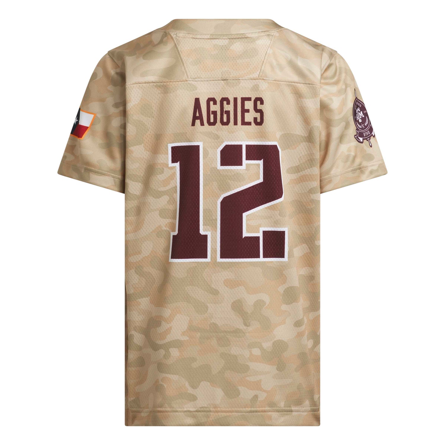 Texas A&M Adidas Youth Replica Strategy Jersey - Camo