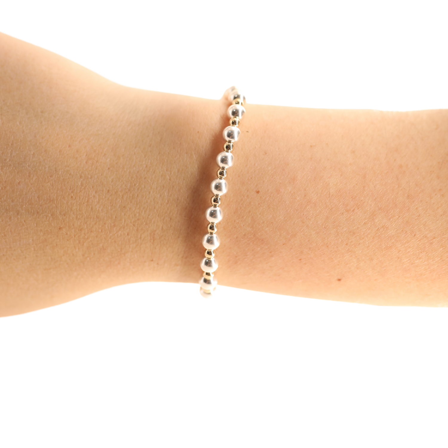 Beaded Blondes Katy Bracelet - Silver and Gold