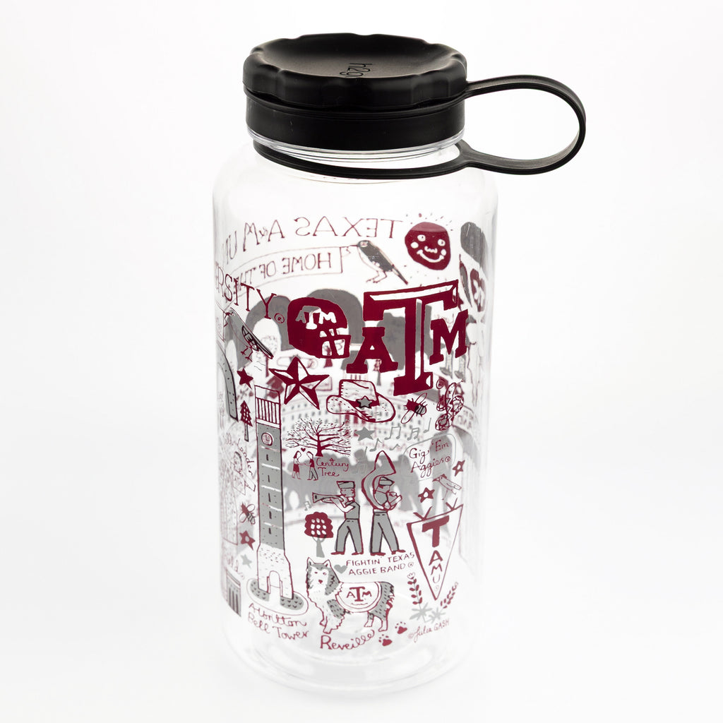 Texas A&M Julia Gash Water Bottle 34oz