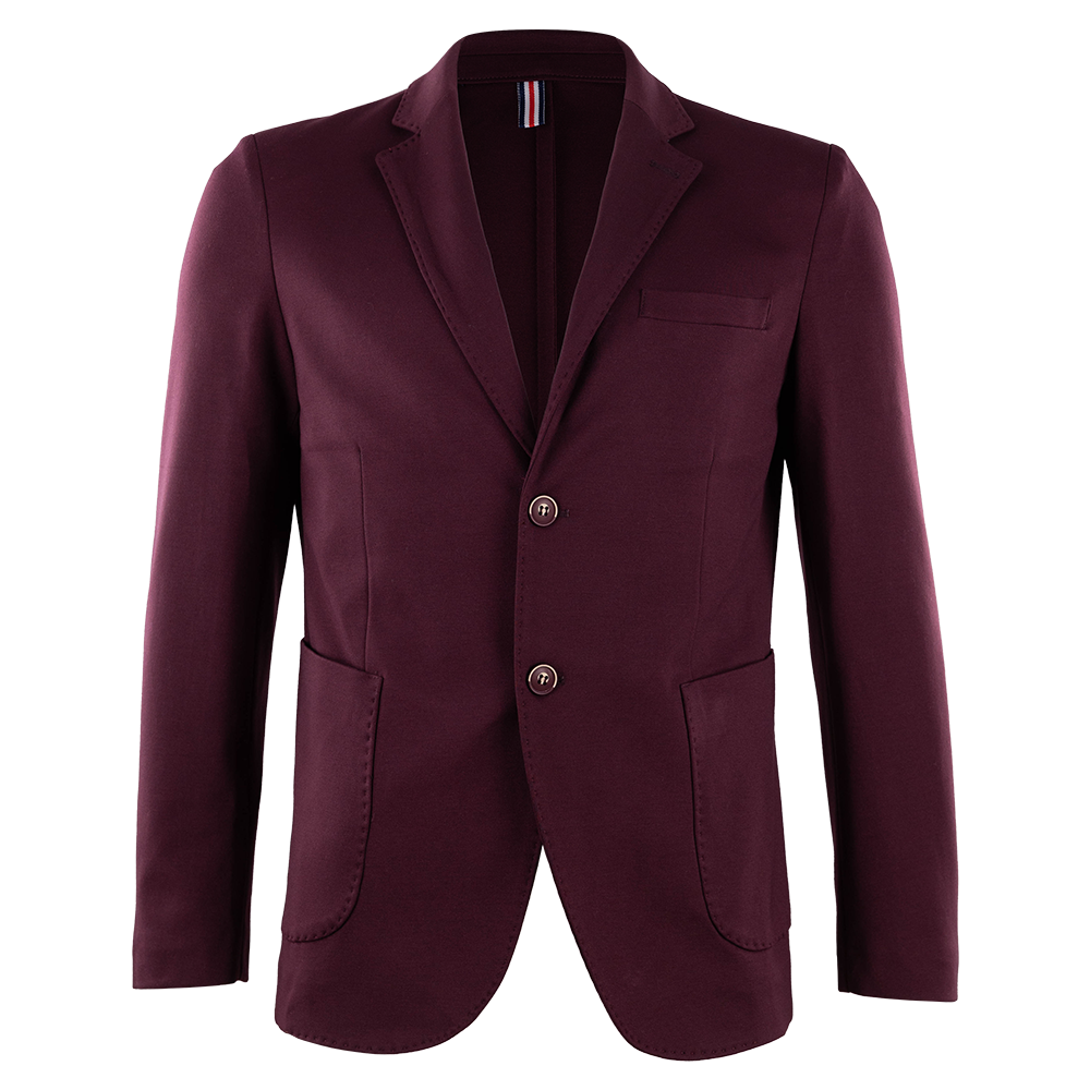 Maroon blazer with pockets