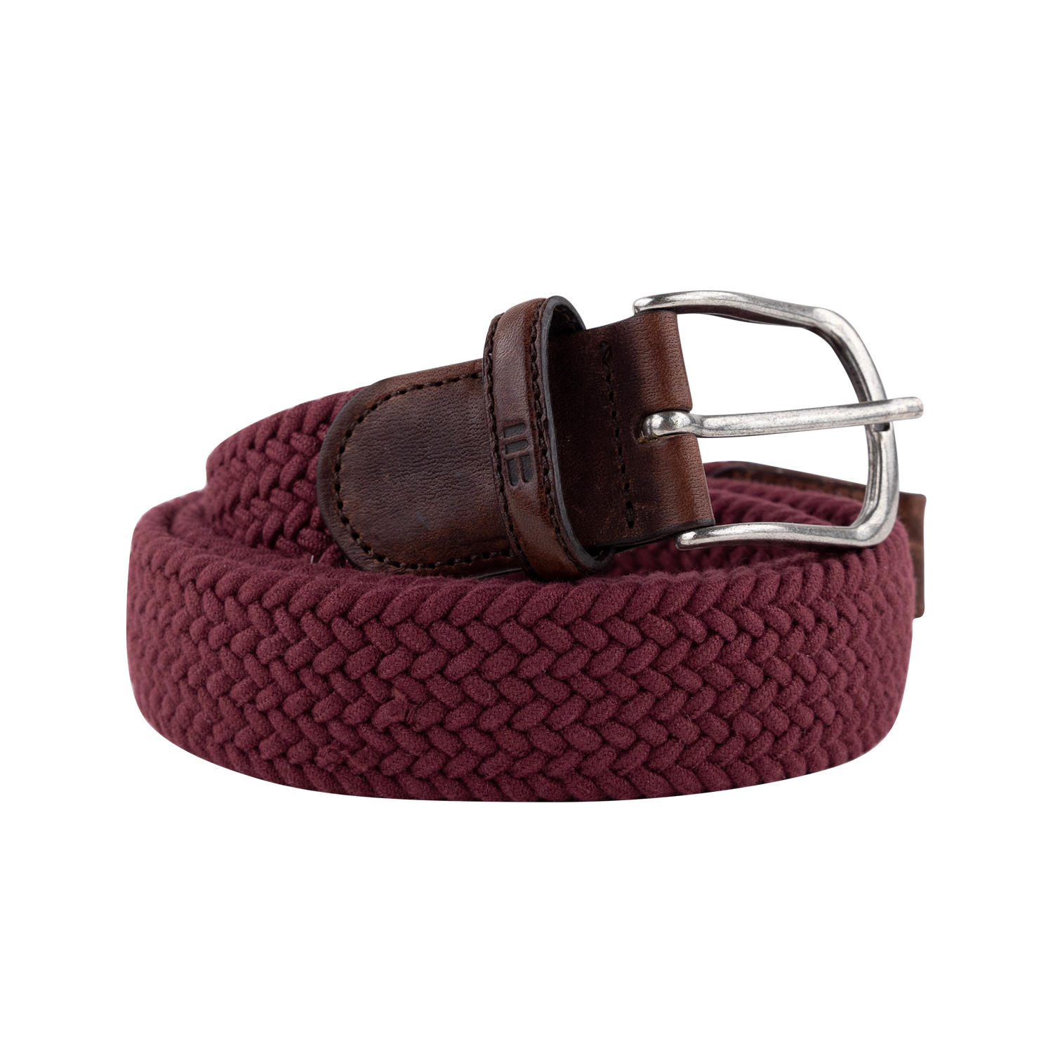 Maroon braided belt