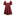 Maroon dress with pleated top and a bow in the back.