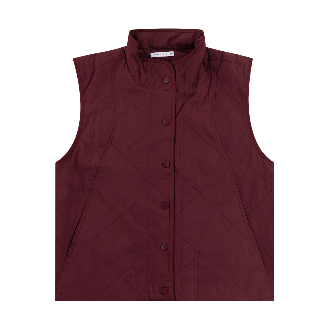 Maroon thin padded vest
