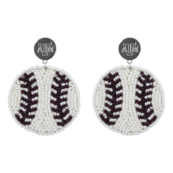 Ace Baseball Earrings