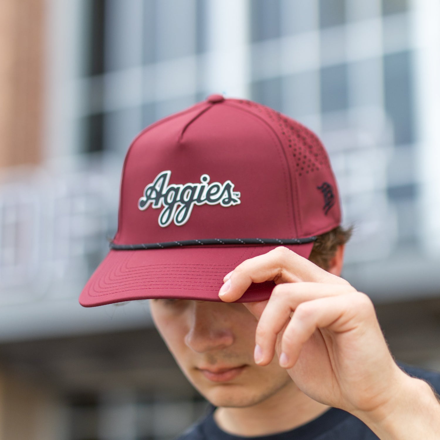 Script Aggies Branded Bills Maroon Cap