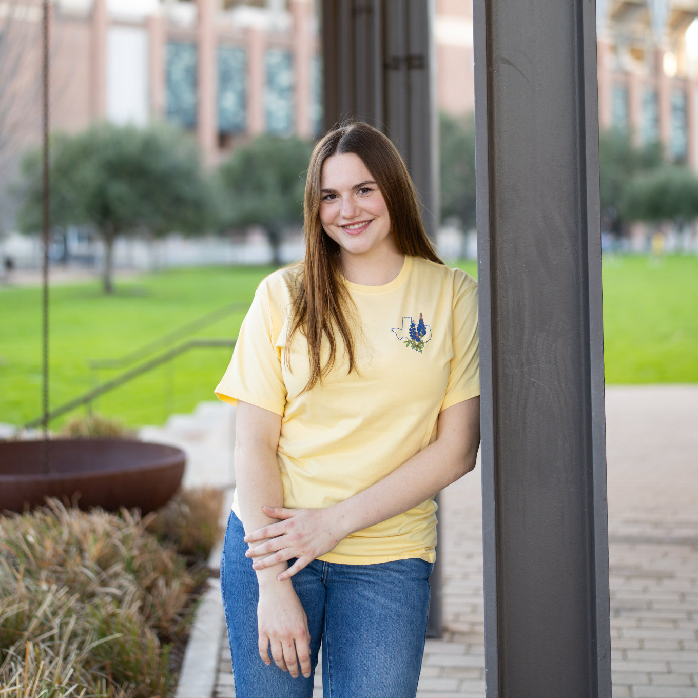 Aggieland Bluebonnets Yellow T-Shirt