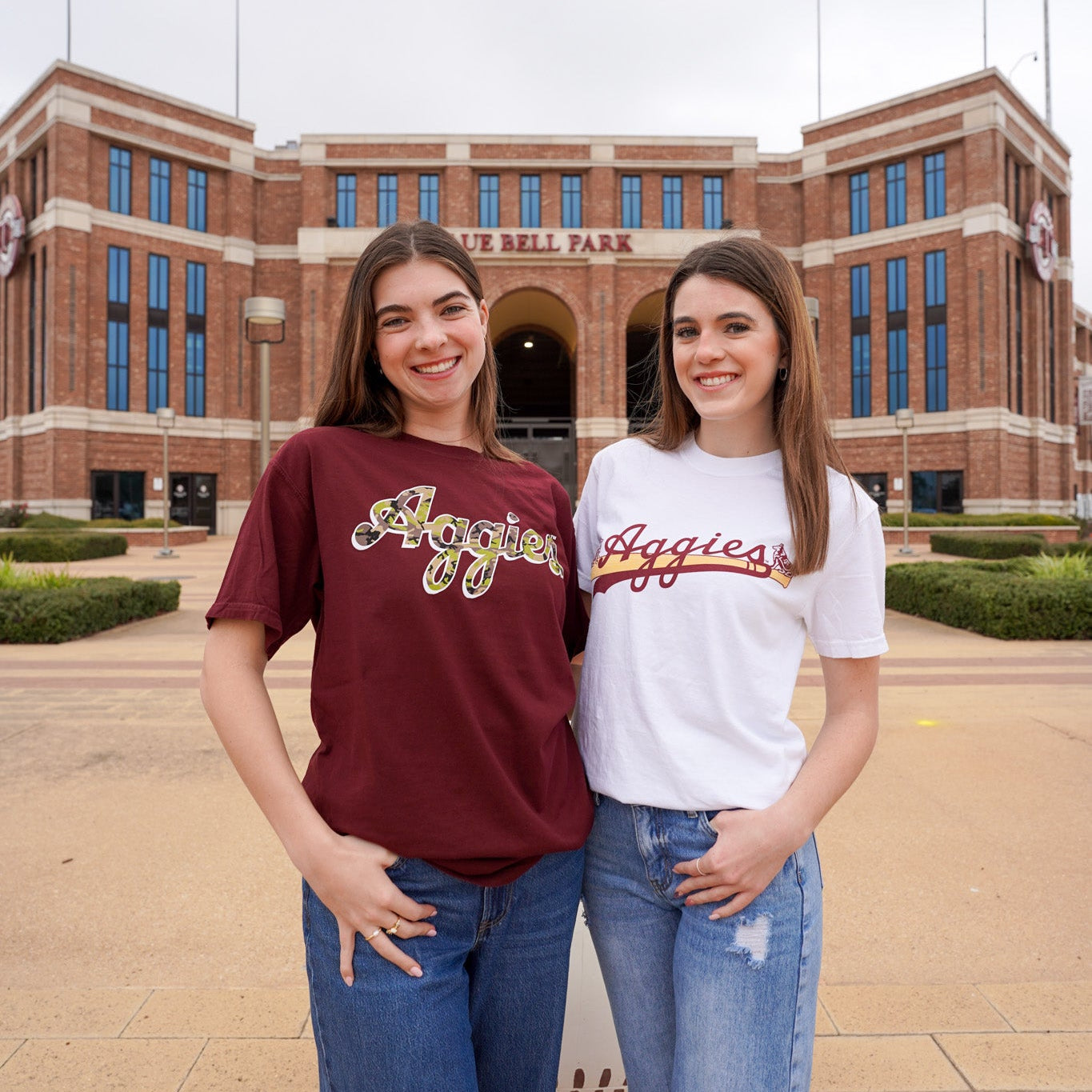 Aggies Script T-Shirt - Camo