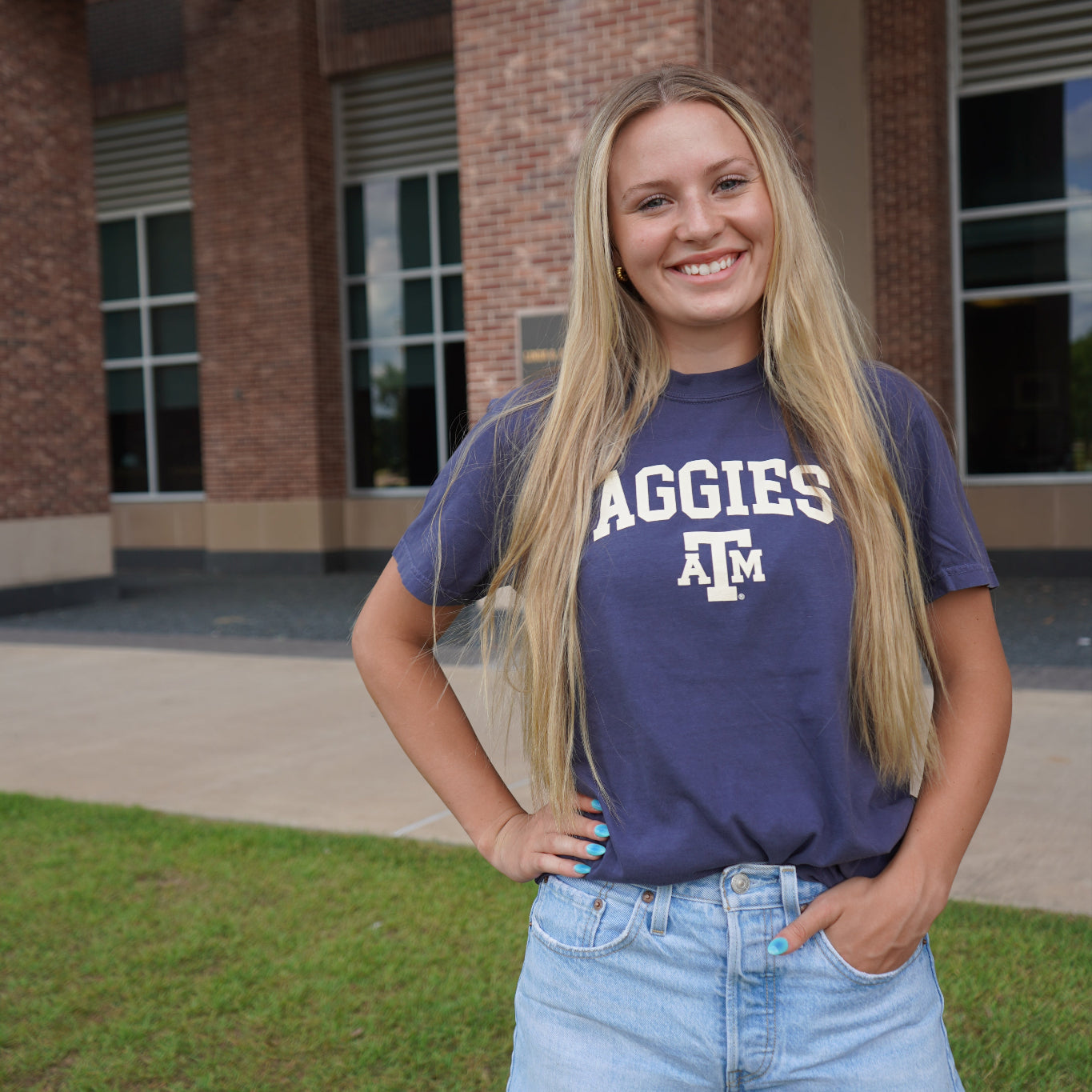 Texas A&M Aggies Navy Arch T-Shirt