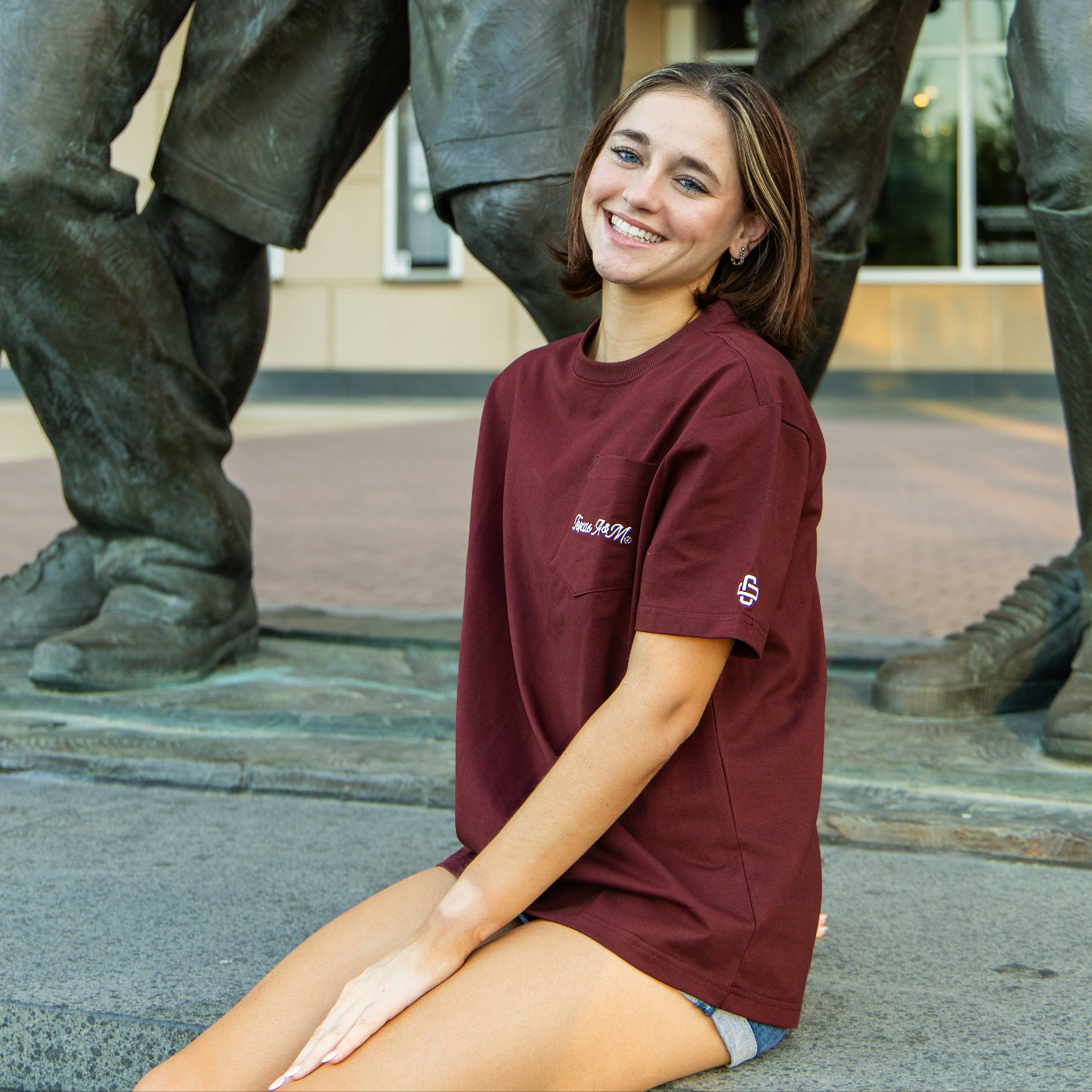 Texas A&M Script Pocket T-shirt