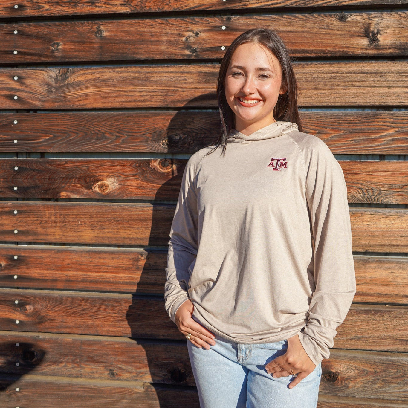 Texas A&M Flag & Anthem Victory Performance Long Sleeve Hoodie