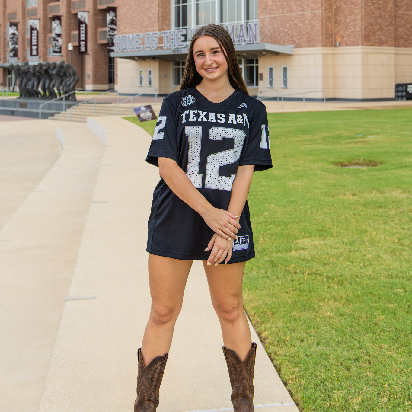 Texas A&M Adidas Strategy Black Jersey