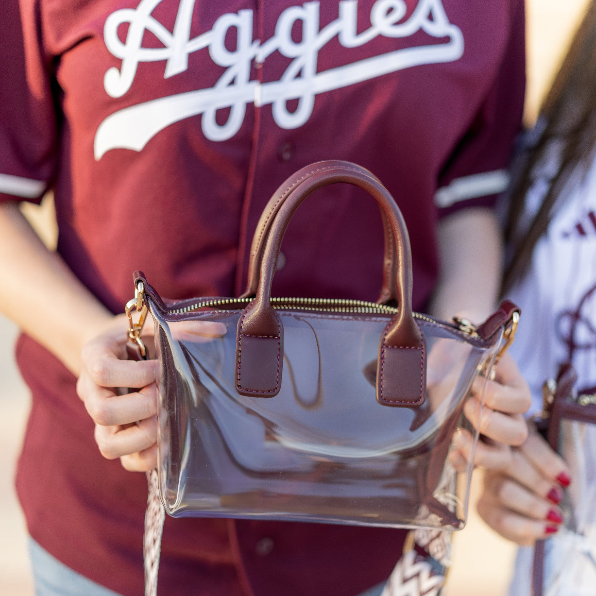 Collegiate Outfitters Clear Petite Tote with Strap