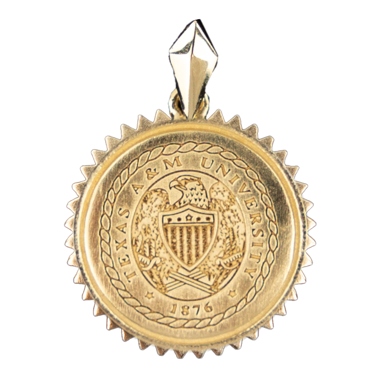 Texas A&M University Sunburst Crest Pendant