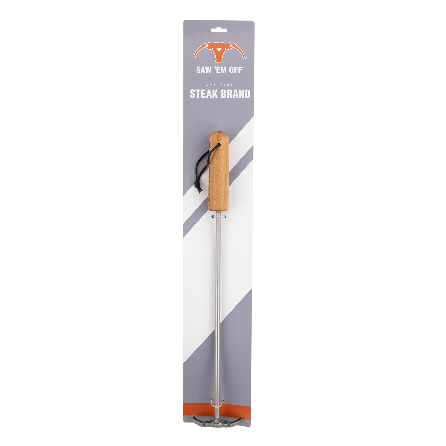Saw 'Em Off branding iron.