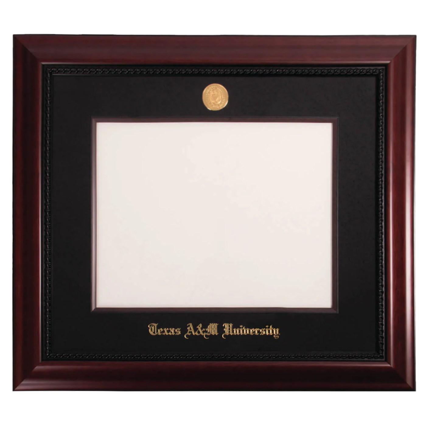 Texas A&M University Diploma frame with cherry wood.