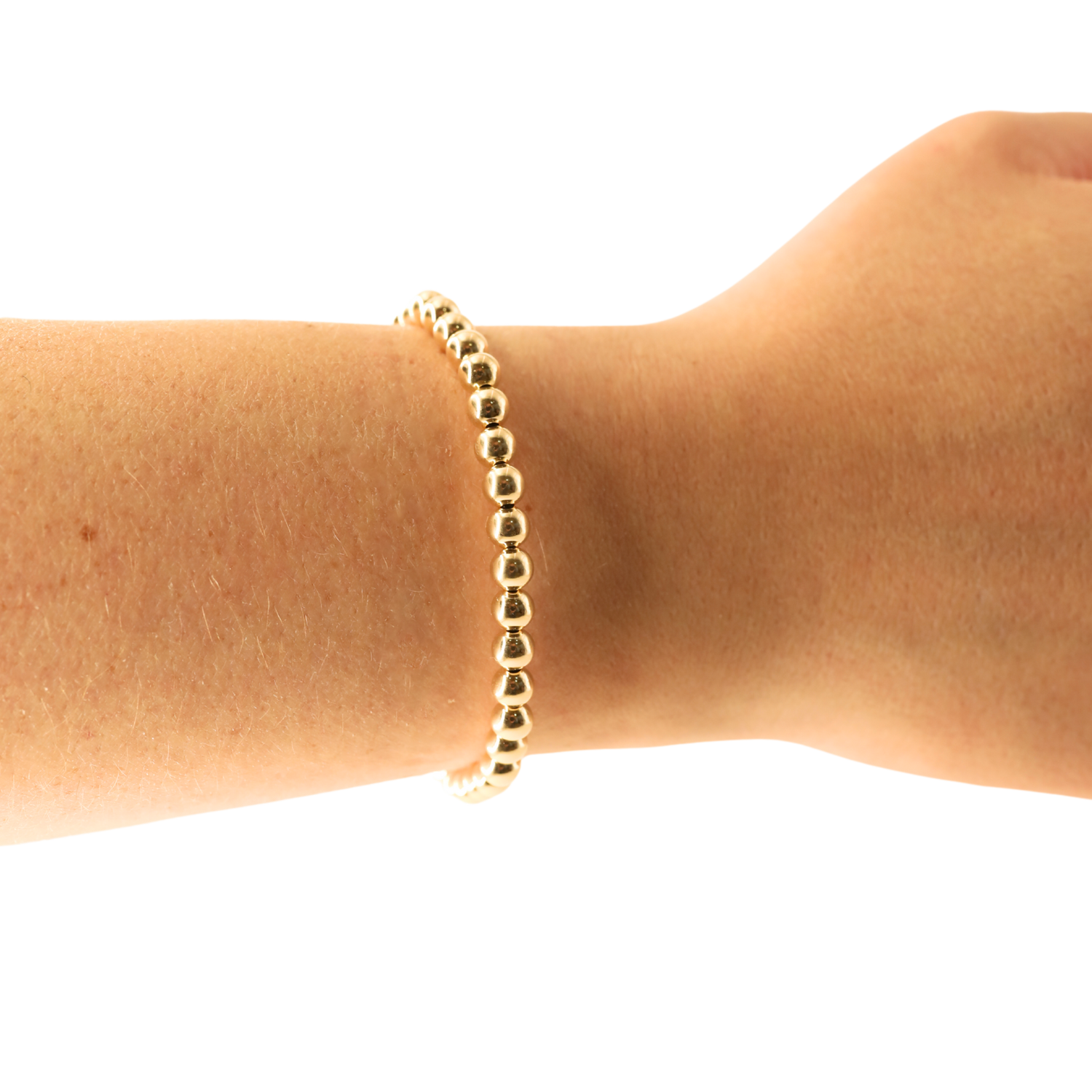 Beaded Blondes 5 MM Gold Beaded Bracelet
