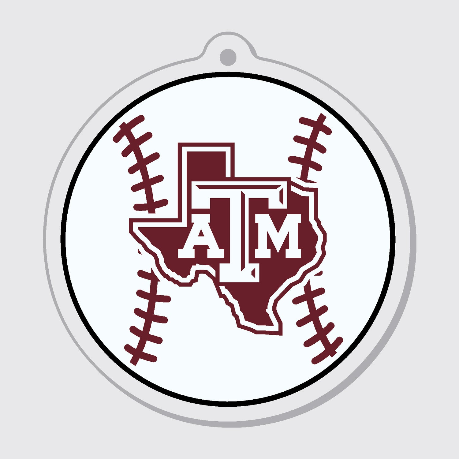 Texas A&M Lonestar Baseball Ornament