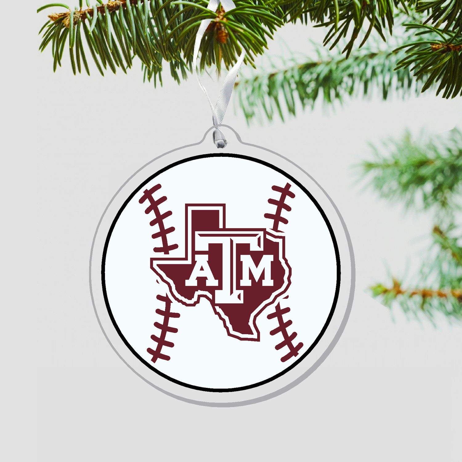 Texas A&M Lonestar Baseball Ornament