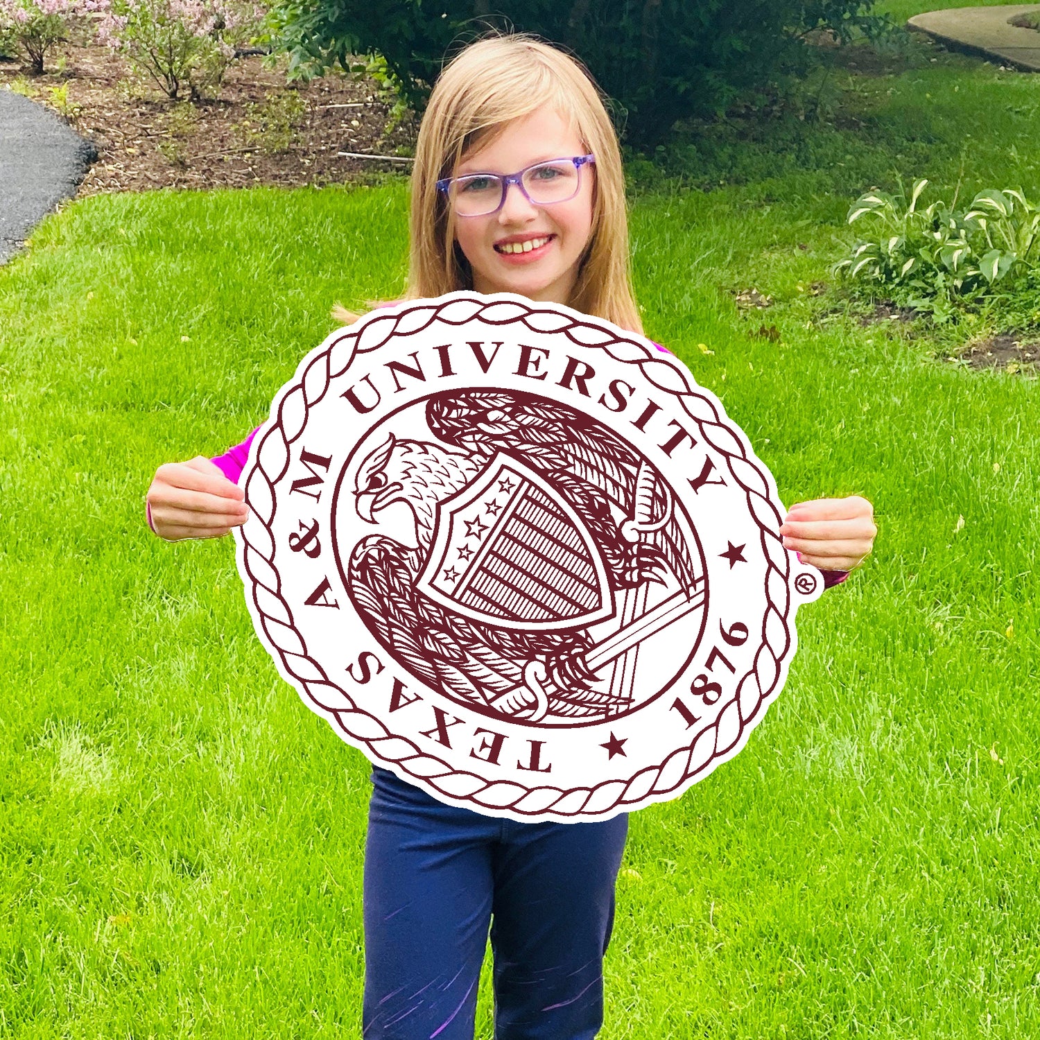 Dropship Item: Texas A&M University Seal Yard Sign