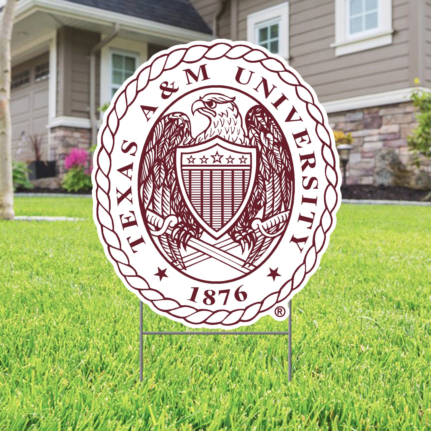 Dropship Item: Texas A&M University Seal Yard Sign